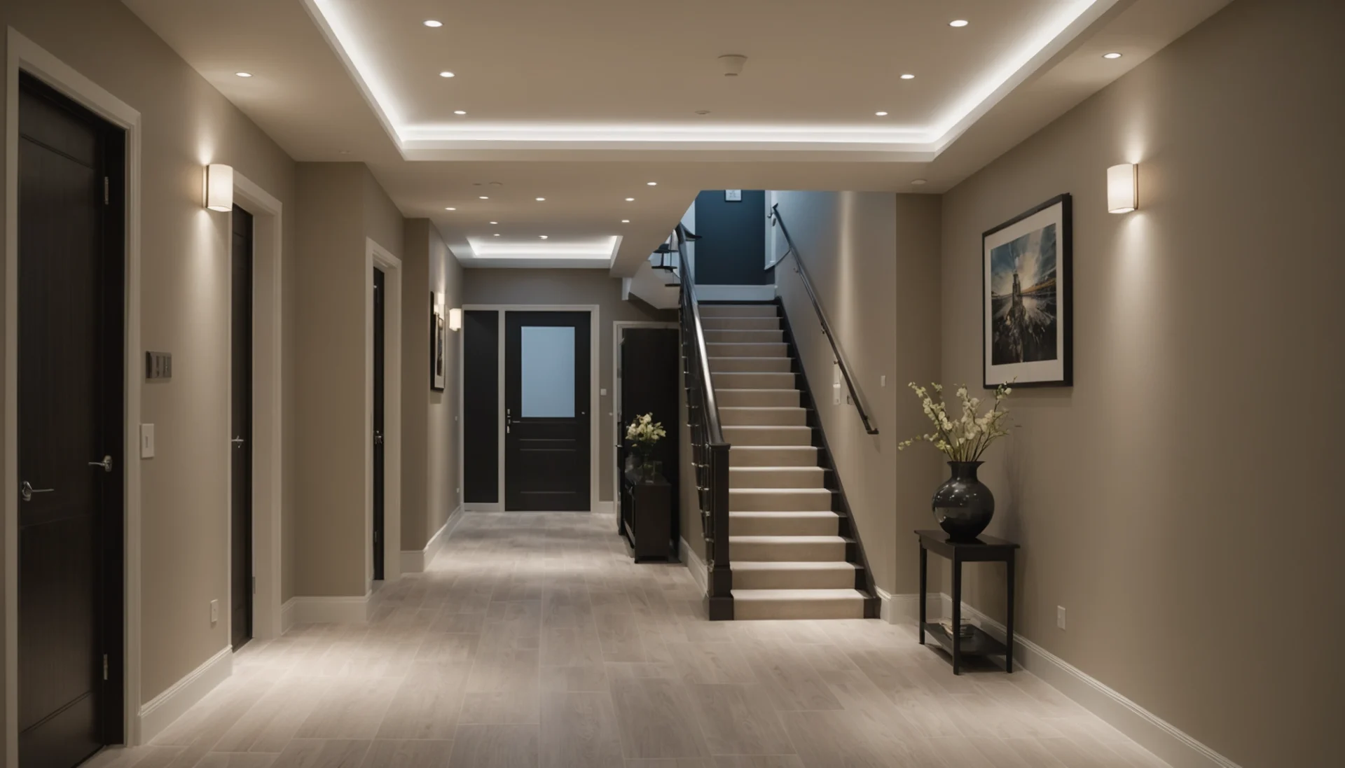 éclairage pour couloir et escalier