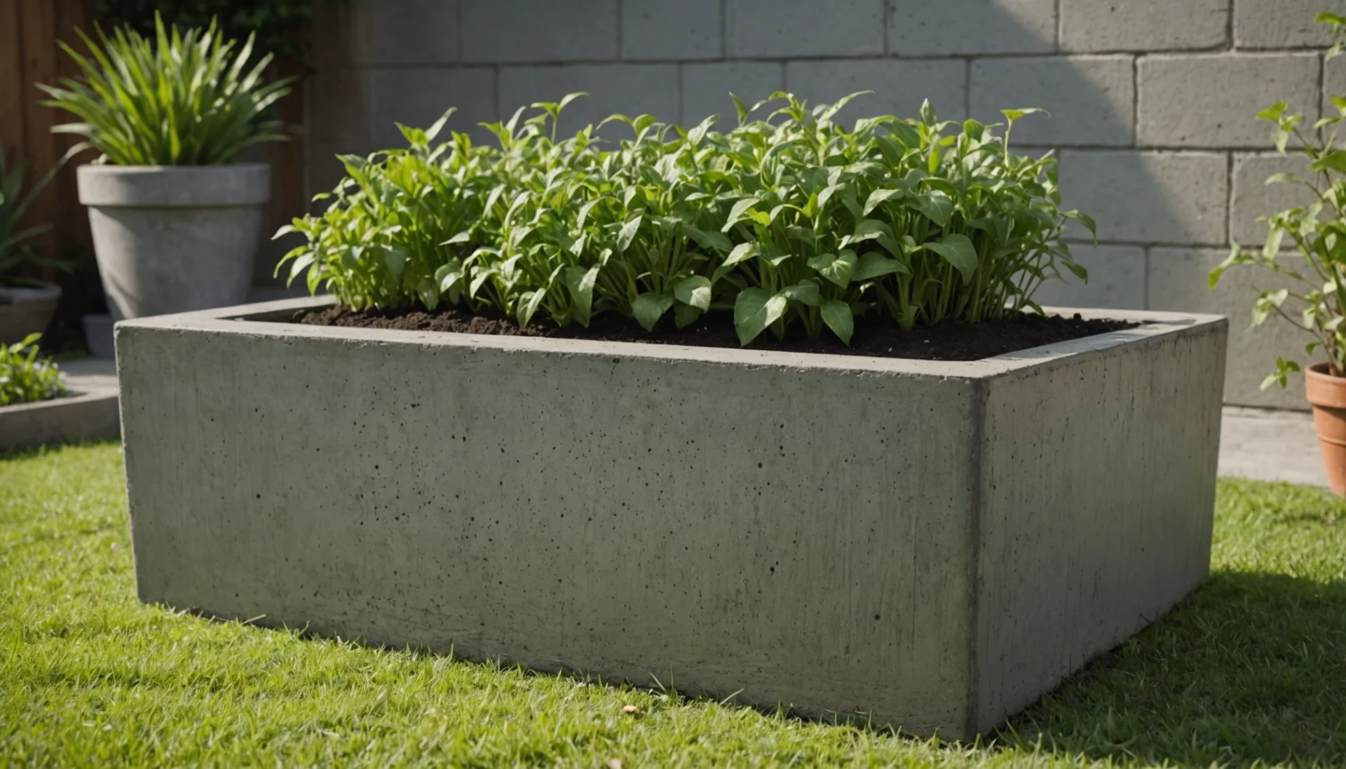 inconvénients des jardinières surélevées en béton