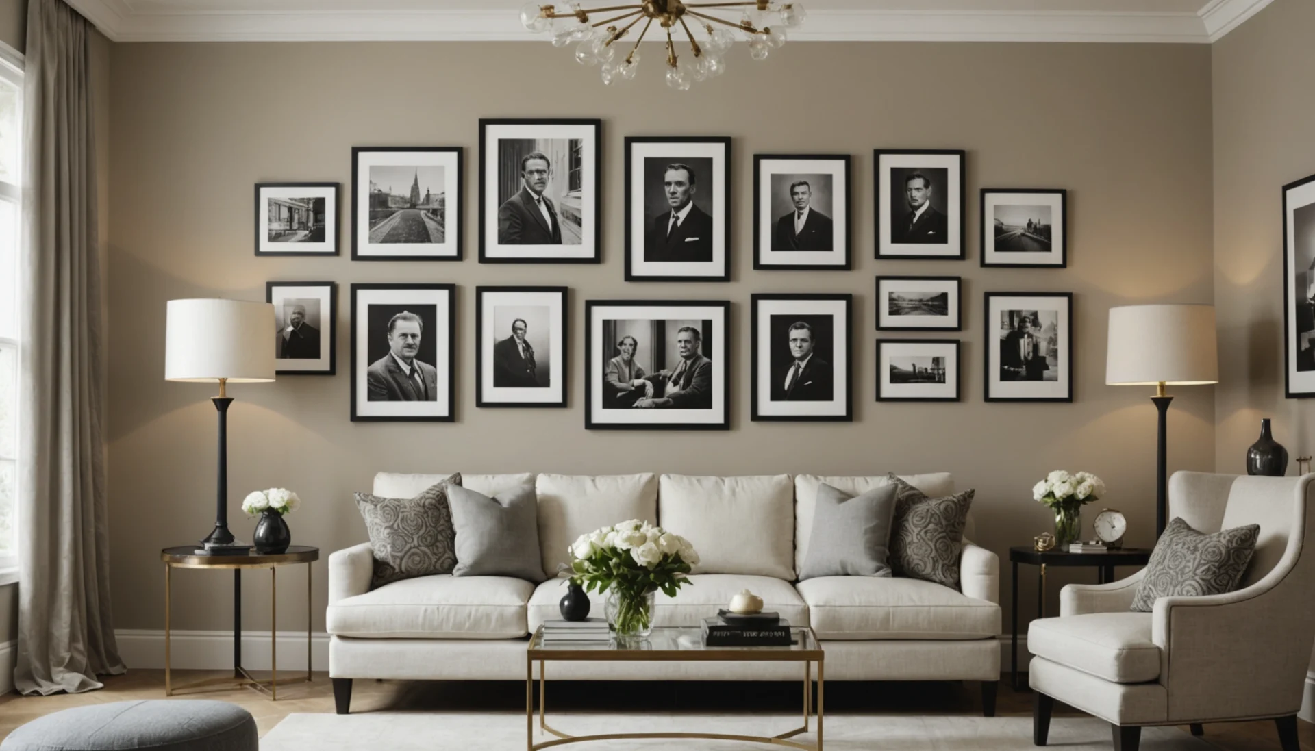 rails pour accrocher des photos
