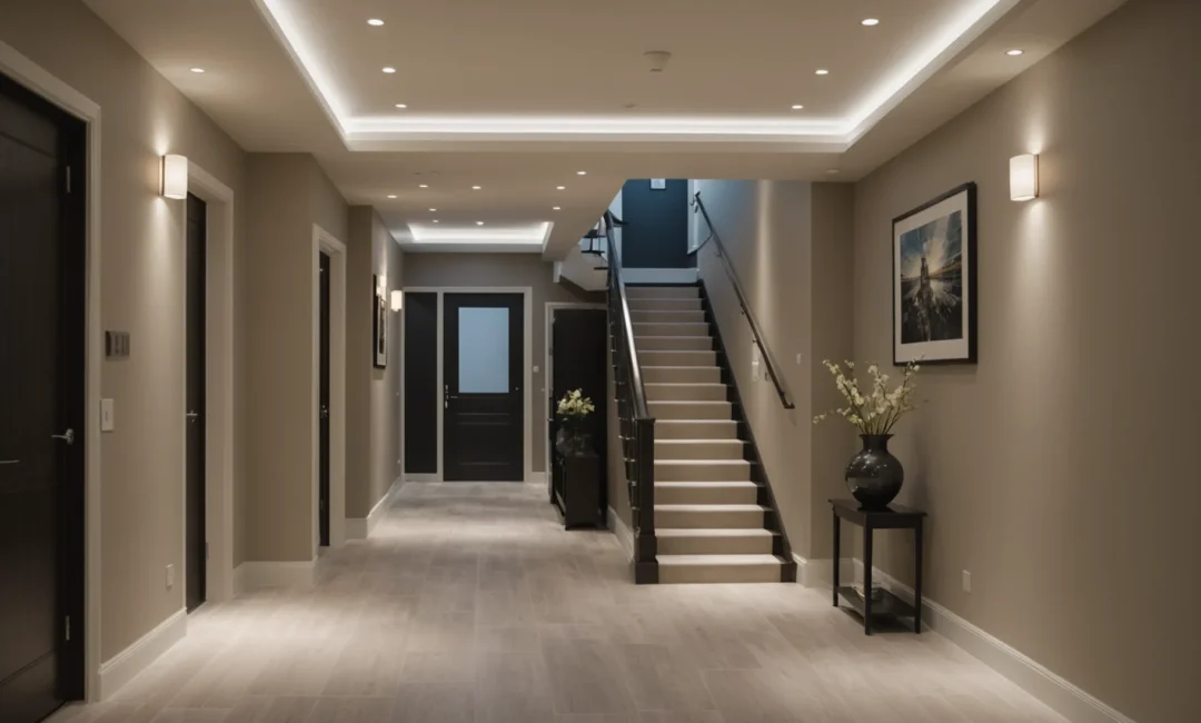éclairage pour couloir et escalier