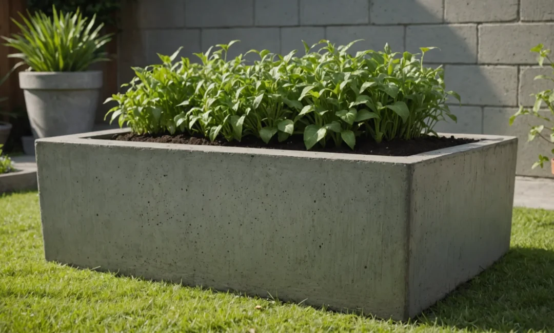 inconvénients des jardinières surélevées en béton