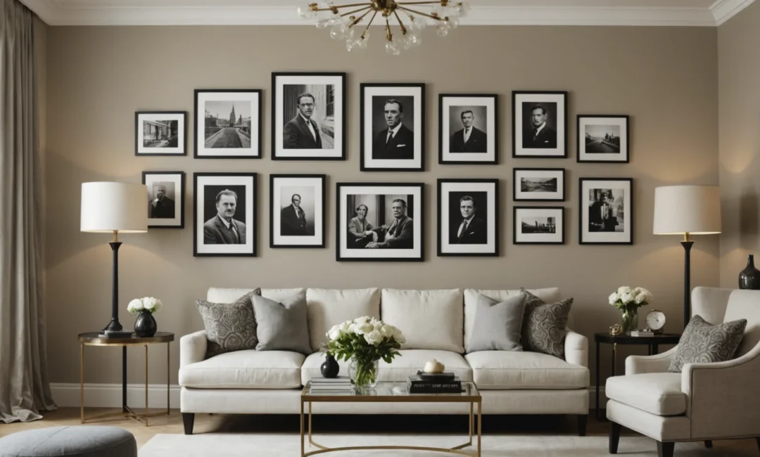 rails pour accrocher des photos